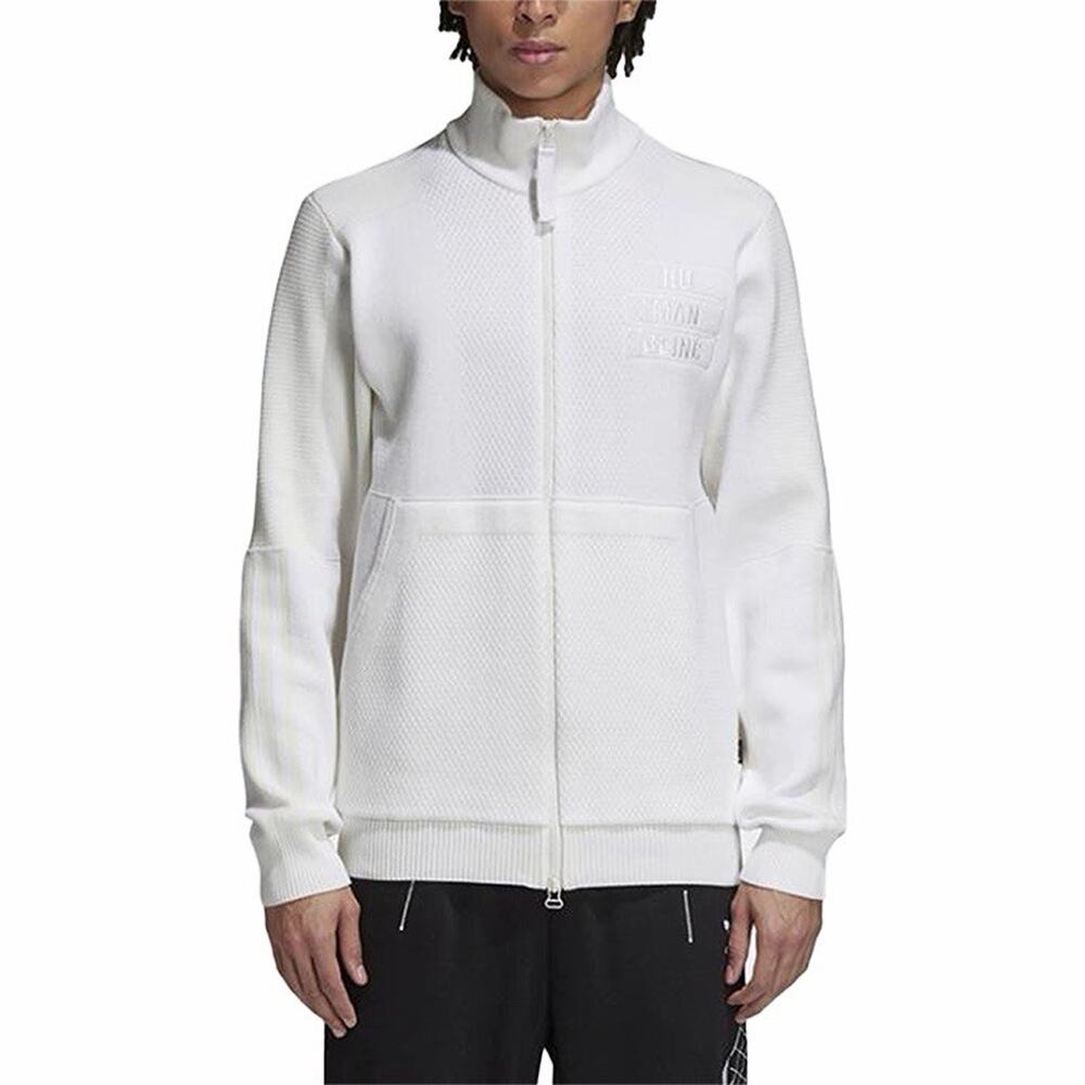 Adidas Originals x Pharrell Williams HU Holi Knit S Ivory Track Jacket Athleisur